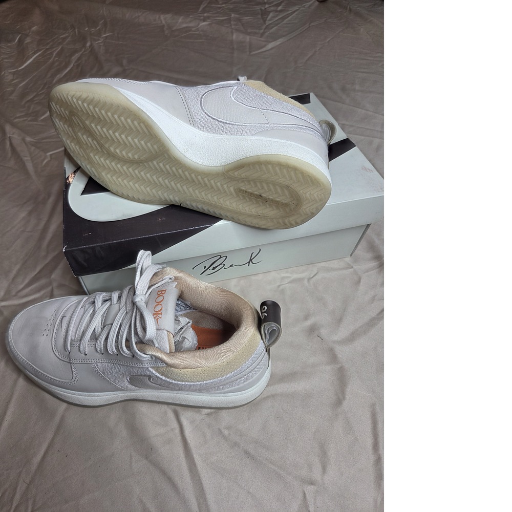 Nike Book 1 Chapter One White/Cream Basketball Sneakers Men's Sz 7.5 - Picture 6 of 15